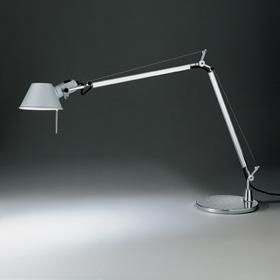 Immagine prodotto 1: TOLOMEO TAVOLO HALO: corpo lampada nero + base