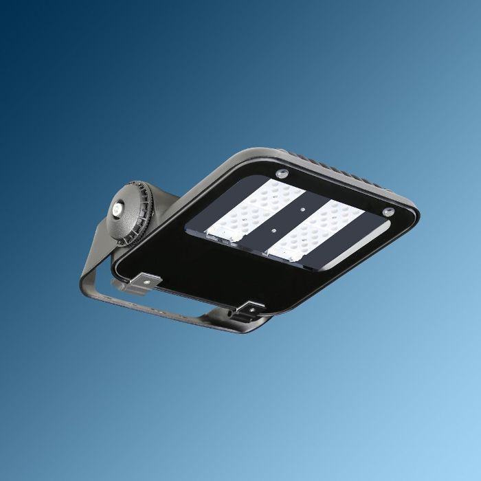 Product image 1: OPTILUX 4700 Lm 37W LED Area lighting Luminaire ,Clear Temperad Glass , Gray Body