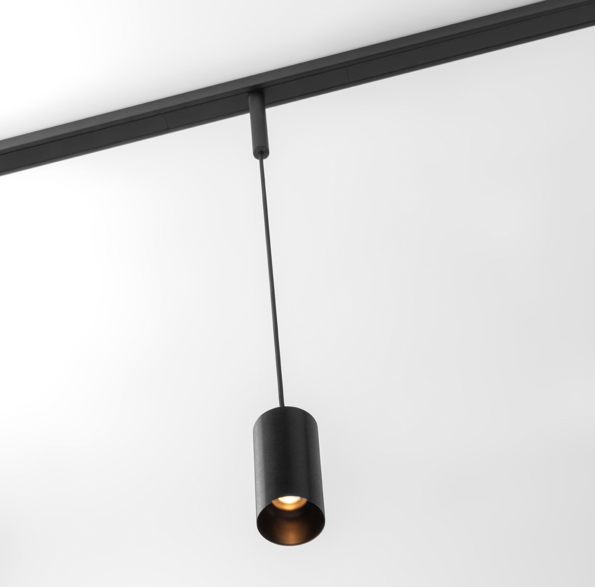 Product image 1: Minude track 48V suspended 45 1xLED DI medium 3000K black struc