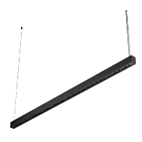 Product image 1: BARIS 40 LED UGR PLUS Z 4900lm I kl. IP44 1421mm 840 45W CZARNY 60D