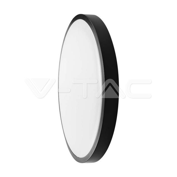 Product image 1: V-TAC VT-8630 36W LED DOME LIGHT SAMSUNG CHIP 3000K RD BLACK FRAME IP44