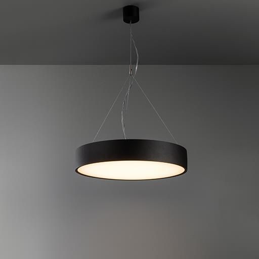 Imagen de productos 1: Flat moon 450 suspension up-down LED 3000K GI white struc + prismatic