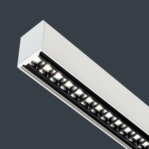 Imagen de productos 1: Flexbar Surface / Suspended - 31W (22W/m) - Secondary Corner - LEFT - UP & DOWNLIGHT - Black Ref - 4000K