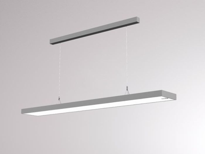 Product image 1: SYSTEM 01.1 S PDI 50W 3000K natur eloxiert MOTION DAYLIGHT