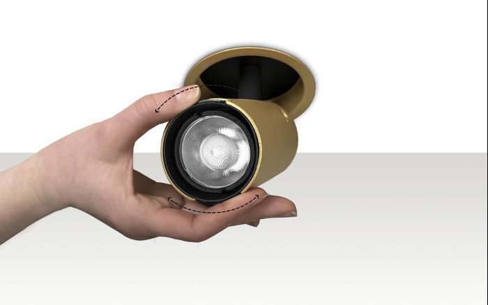 Immagine prodotto 1: Spot Revo Semi-Incasso Medium 1x LED 12.7W RA92 3500k Constant Current IP40 Multimetrik Spot Closed 700mA