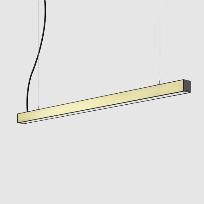 Product image 1: Mamba Pendant 1150 mm - 51W LED 940, MP+BV, HO - Black/Brass