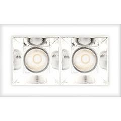 Product image 1: SHARP RECESSED TRIMLESS 2X 6W 930 FLOOD EXT.DRV + SCREEN 2X WHITE
