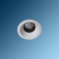 Product image 1: ARTEMIS  1150Lm 12W High Power LED Downlight luminaire with Glare Control ,4000K , Ø100mm , Anodized Reflector , Clear PMMA Diffuser, White Body