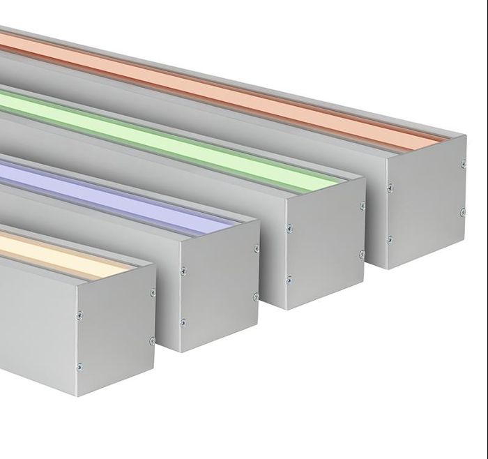 Product image 1: Linear XL Option Uplight - RGBW - Milky - 1174mm