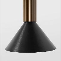Product image 1: Extruded suspended 46 900 LED 3000K flood DE bronze anodised - black brushed anodised