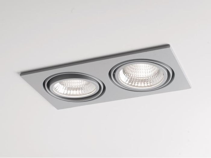 Product image 1: NOW 2 SQUARE DOUBLE RECESSED SPOTLIGHT