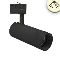 Product image 1: 3-PH Track light focusable, 24W, 20°-55°, black matt, 3000K