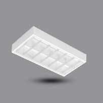 Immagine prodotto 1: Surface Reflective Luminaire PSFD Series 2x10W 4200K IP20  Inox and Strip Aluminum