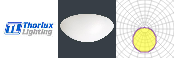 Curva Polar: Glodome LED - 16W - 4000K - Emergency