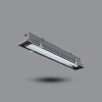 Product image 1: Weatherproof Luminaire PIFK Series 1x10W 6500K IP65 0.6m Tempered glass light cover