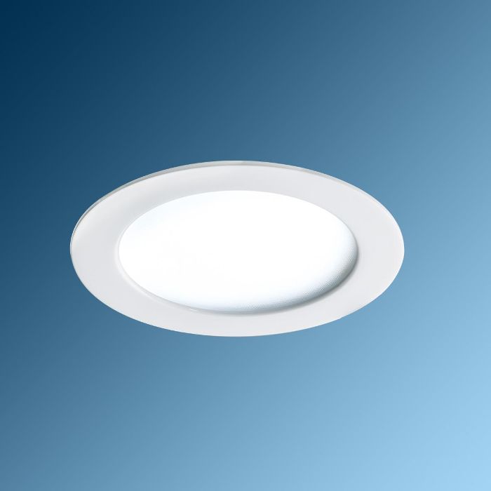 Imagen de productos 1: DIANA 1800 Lm 24W AC Direct LED Downlight luminaire ,3000K , Ø200mm , PS Diffuser, White Body