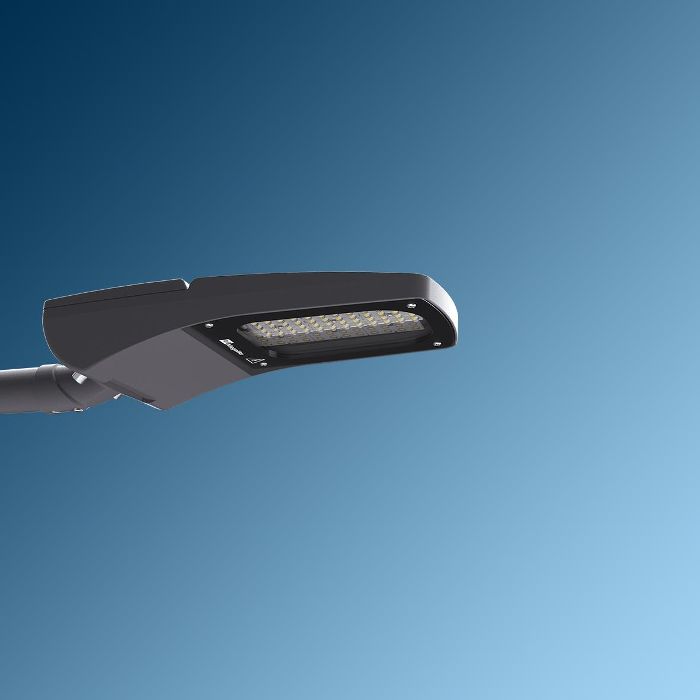 Produktbild 1: Asteria S 4700 Lm 35W Urban light Luminaire ,Clear Temperad Glass , Gray Body , 3000K
