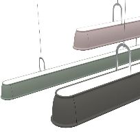 Product image 1: Worker Linear Single 1467 mm, Black, 930, MP+BV