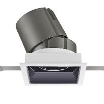 Produktbild 1: NLED8233DS 6W 55° 3500K 可调式(方形窄边) 赫兹酒店筒灯
