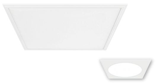 Product image 1: Ledge Recessed Circle Micro 600x600 4000K 42W WT