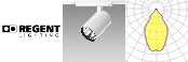 Curva Polar: Track spotlight Sua Pro 33W 3500lm CRI > 90 3000K ON/OFF wh