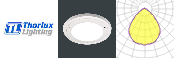 Curva Polar: G3 LED IP65 & IK10 Clear Polycarbonate - 16W - Ligature-Resistant - 4000K - Emergency