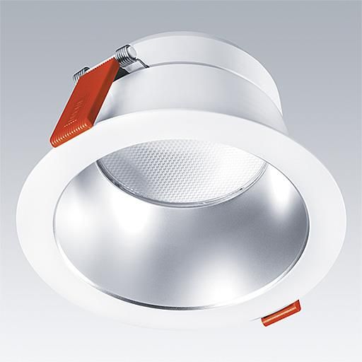 Paket] LED Einbaustrahler 200-240V AC dimmbar 5,5W 16302-5 0 68 IP20 Alu Silber + Schwarz