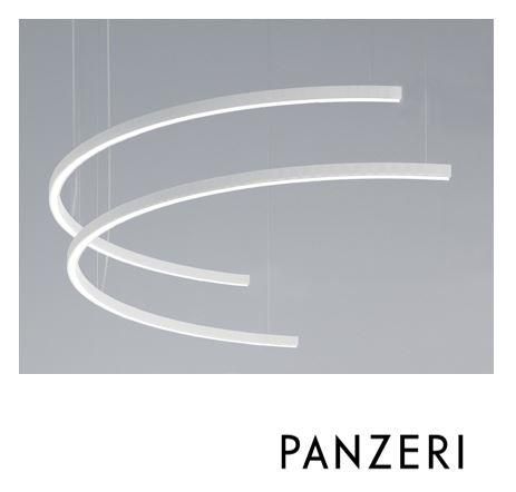 Immagine prodotto 1: PANZERI BROOKLYN ROUND 2000 HALV RING PENDEL VIT DALI