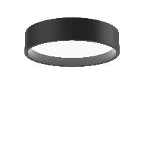 Product image 1: LP Circle Surface Mounted Ø260 Black LED 3000K 13W