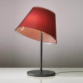 Image du produit 1: Choose table Halo with diffuser that is covered by red silk-screened polypropylene sheet