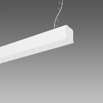 Product image 1: 6639 Madrid S - HE - suspension-ceiling direct light - with prismatic diffuser 3000K CRI 80 30W CLD-D-D White