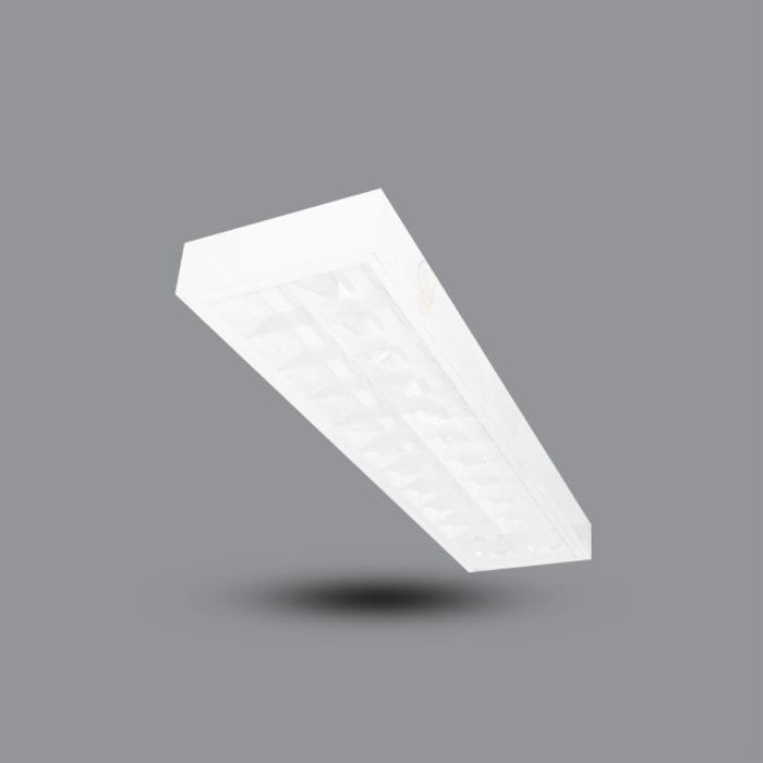 Product image 1: Surface Reflective Luminaire PSFB Series 2x20W 4200K IP20 Aluminium Pre-anodized