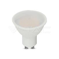 Product image 1: V-TAC VT-271 10W GU10 LED PLASTIC SPOTLIGHT MILKY COVER 3000K