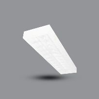 Product image 1: Surface Reflective Luminaire PSFB Series 2x20W 4200K IP20 Aluminium Pre-anodized