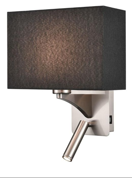 Product image 1: Wall Bracket with USB and Reading Light