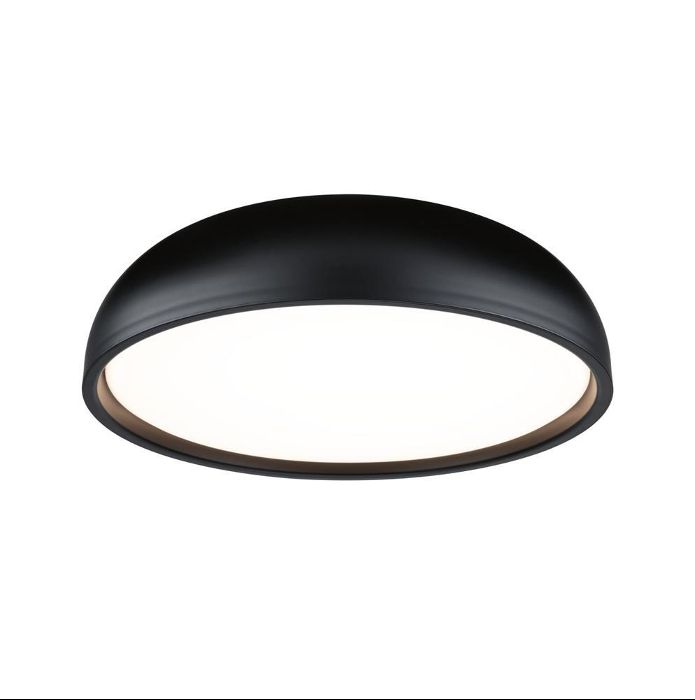Product image 1: Selection Bathroom LED Ceiling luminaire Oka IP44  White Switch 950lm 230V 24W  Black matt
