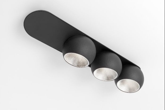 Product image 1: Marbul 3x LED GI 3000K medium black struc