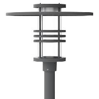 Image du produit 1: LUMINAIRE SUR MÂT OSLO 650-2 - AVEC ANNEAUX DÉCORATIFS 4000K