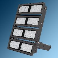 Product image 1: GALAXY 108000 Lm 800W LED symmetrical Modular flood light Luminaire ,Clear Temperad Glass , Gray Body ,3000K