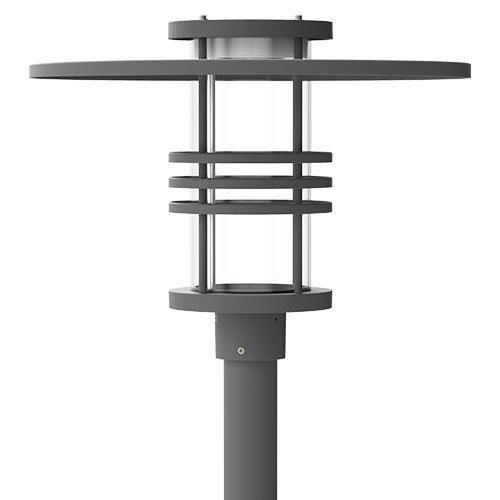 Image du produit 1: LUMINAIRE SUR MÂT OSLO 650-2 - AVEC ANNEAUX DÉCORATIFS 4000K