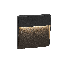 Imagen de productos 1: APLIQUE EXTERIOR PARED CUADRADO 3W GRIS ANTRAC.
