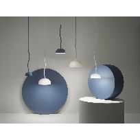 Product image 1: Curve pendant metal (pigeon blue)