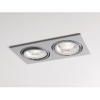 Product image 1: NOW 2 SQUARE DOUBLE RECESSED SPOTLIGHT