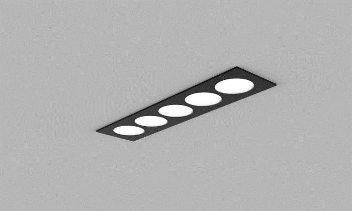 Product image 1: DARK NIGHT LENS R LED 10W 4000K 22° schwarz - Deko weiß