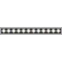 Product image 1: SHARP RECESSED TRIM 12X 36W 940 VERY WIDE FLOOD SILVER  EXT.DRV + SCREEN 4X BLACK