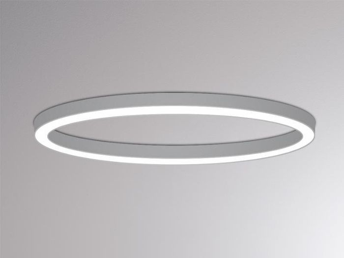 Product image 1: RINQ SD 1500 WAND-DECKEN AUFBAULEUCHTE 66W 3000K silber PMMA OPAL