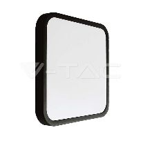 Immagine prodotto 1: V-TAC VT-8630 48W LED DOME LIGHT WITH SAMSUNG CHIP 6500K SQ BLACK FRAME IP44