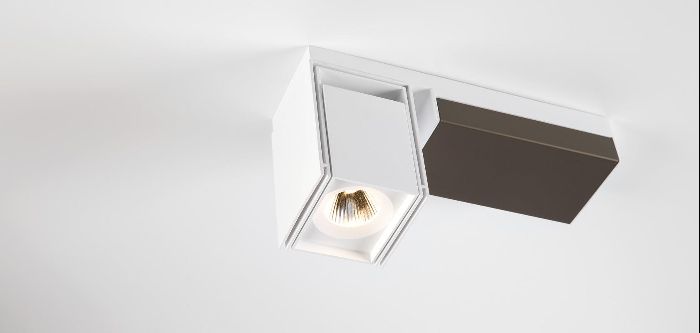 Product image 1: Rektor 1xLED GI 3000K medium white struc-smoked bronze