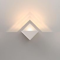 Product image 1: Impulse square wall 1xLED IP44 DE 3000K grey white struc