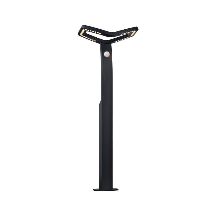 Produktbild 1: LED Pollerleuchte Alara Bewegungsmelder  IP44 eckig 665mm 3000K 10W 600lm 230V  Anthrazit  Metall